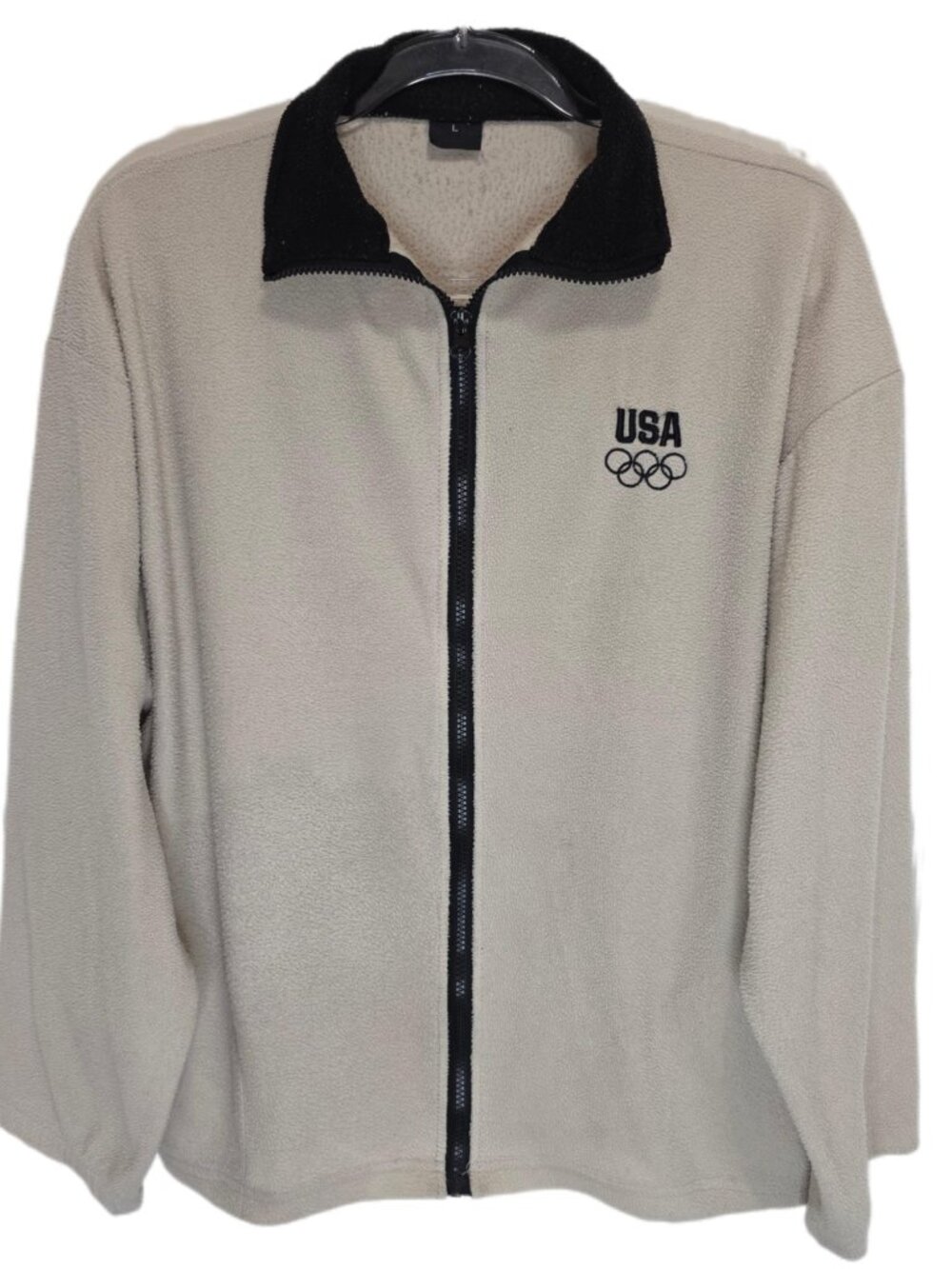 1483 USA Olympics 90's Vintage Full Zip Fleece Jacket Sz.L Mens
